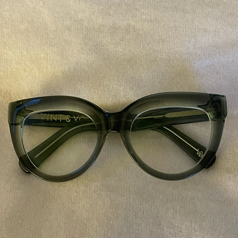 Cat eye Vint and York glasses.  Prescription lenses easily changed.